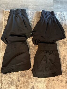 Women's Athletic Shorts - Black Performance Shorts Bundle